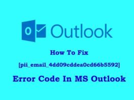 How To Fix [pii_email_4dd09cddea0cd66b5592] Error Code In MS Outlook