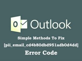 Simple MethodsTo Fix [pii_email_cd4b80dbd951adb0d4dd] Error Code