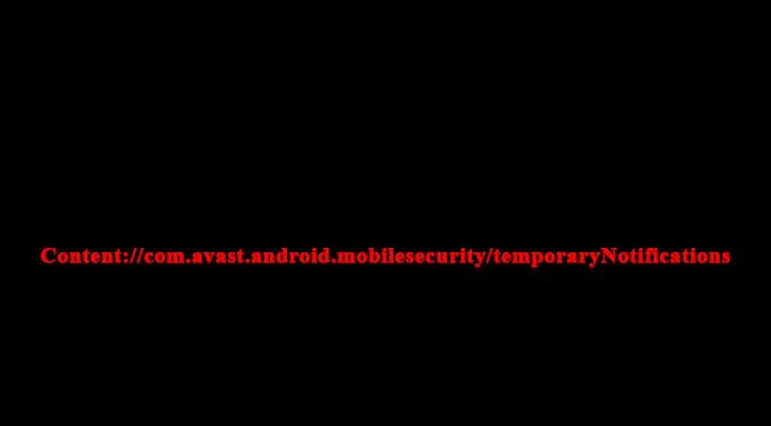 Content://com.avast.android.mobilesecurity/temporaryNotifications